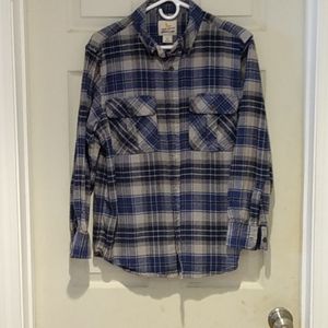 FIELD & STREAM MENS FLANNEL SHIRT SIZE M